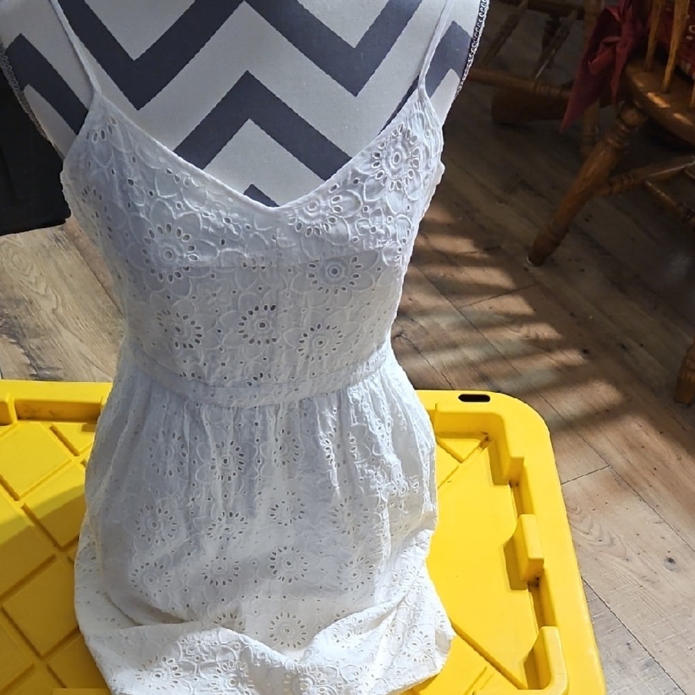 Madewell White Eyelet Mini Dress